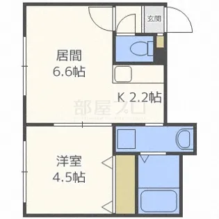 ル・アーヴル【2階】の間取り