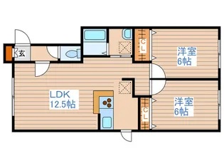 アヴニールI【2階】の間取り