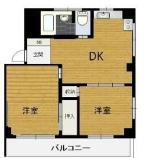 シャトーサンケイ【5階】の間取り