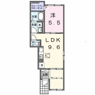 プリマヴェーレ【1階】の間取り