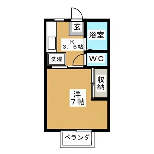 泉水ハイツ【2階】の間取り
