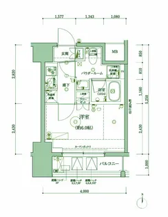 リルシア品川西大井【9階】の間取り