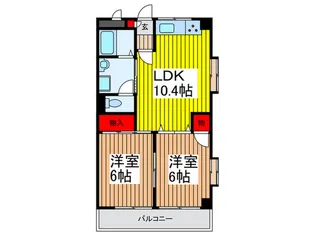 パラッツォ フェリ-チェ【3階】の間取り
