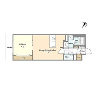 BLESS北新宿【2階】の間取り