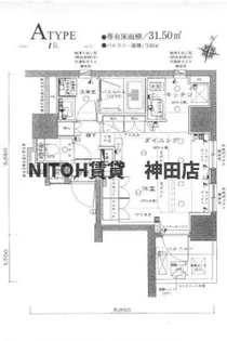 アンビックス神田【4階】の間取り
