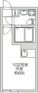 ハローハイツ新堀【1階】の間取り