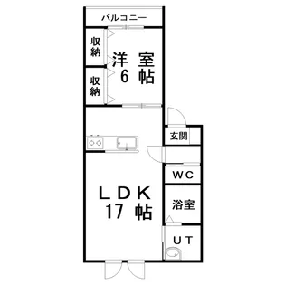 fabulous【1階】の間取り