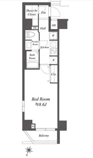 GENOVIA荻窪IIskygarden【8階】の間取り