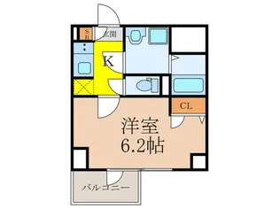 S-RESIDENCE新大阪Rish【6階】の間取り