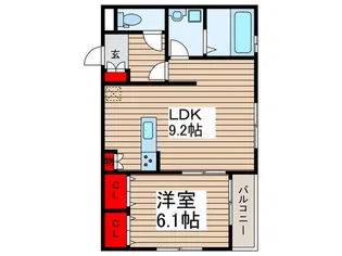 ダイワティアラ津田沼12【2階】の間取り