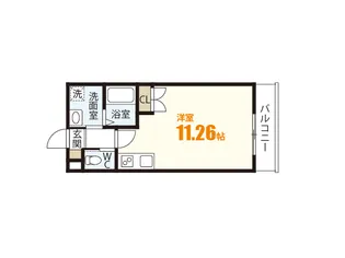 M・テラス上安B棟【1階】の間取り