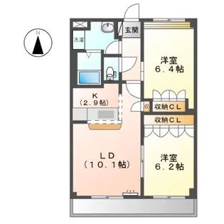 QUEEN II【2階】の間取り