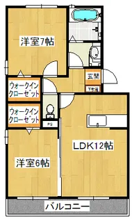 ヴェルドミール 1【2階】の間取り