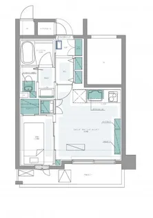 フリーディオ神楽坂【10階】の間取り