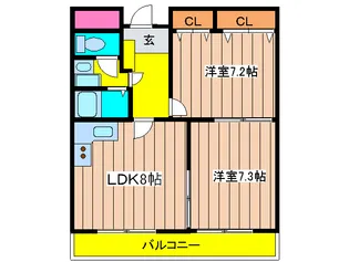 Bonheur関目【5階】の間取り
