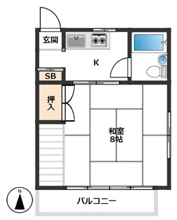 イーストハイツ【2階】の間取り