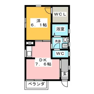 アムール【2階】の間取り