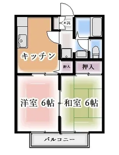 セレナードF【1階】の間取り