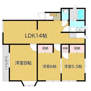 POSH HOUSEII(ポッシュハウス)【1階】の間取り