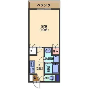 ソレイユレバンテ直江【2階】の間取り
