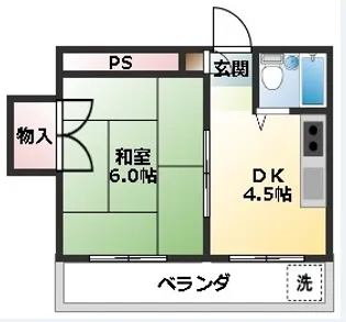 カサディ根岸【3階】の間取り