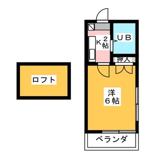 レオパレス富田【2階】の間取り