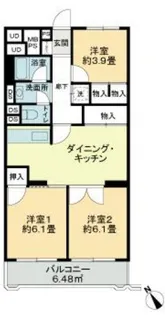 ヴェルドミール大和田【1階】の間取り