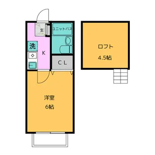 ドルフ伊勢原No.2【2階】の間取り