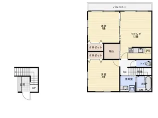 メゾンペルレIII【2階】の間取り