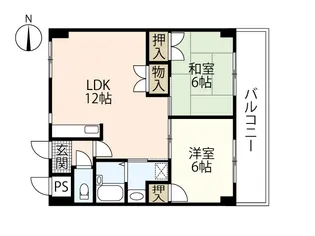 カルチェ・ヴェールS棟【7階】の間取り