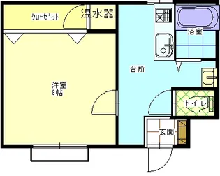 コーポソレイユ【1階】の間取り