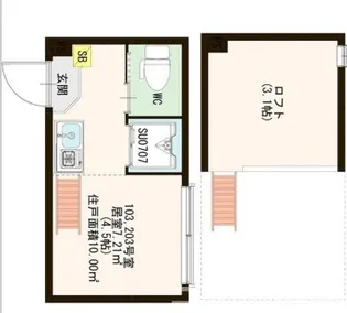 レジデンス赤羽【2階】の間取り