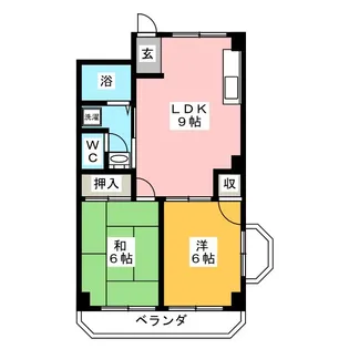 コート見花山【2階】の間取り