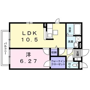 メルヴェイユ II番館【1階】の間取り