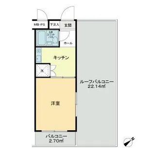 ライオンズマンション矢部第3【4階】の間取り
