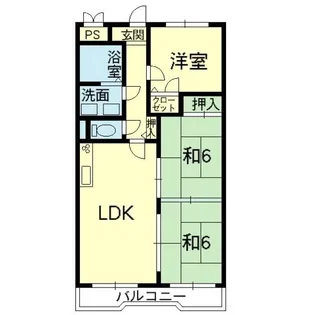 コアマンション室園台 B棟 109号【1階】の間取り