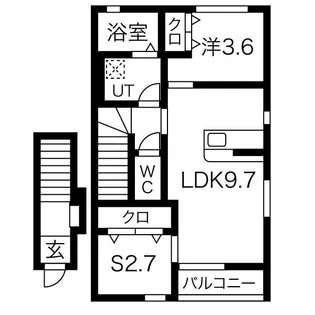 Bel Posto A棟【2階】の間取り