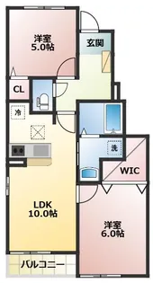 カーサ・彩【1階】の間取り
