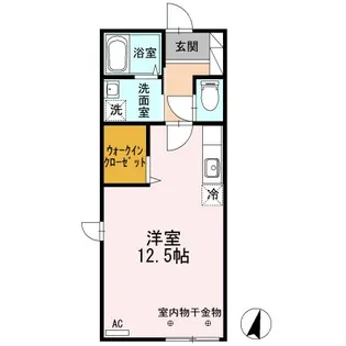 Xevo+R泉【1階】の間取り