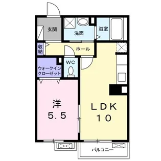 シャトーヒルズ 南館【2階】の間取り