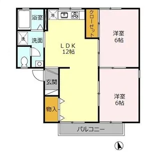 メゾンエスポワール B【2階】の間取り