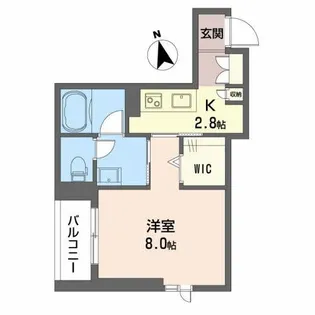 CasaRegio川辺【4階】の間取り
