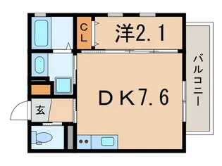 アドヴァンス芦屋【3階】の間取り