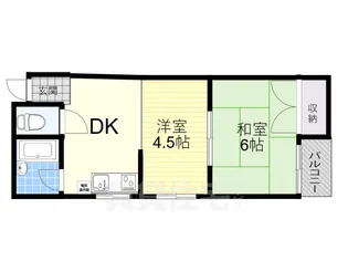 サンプラザ照ヶ丘B棟【1階】の間取り