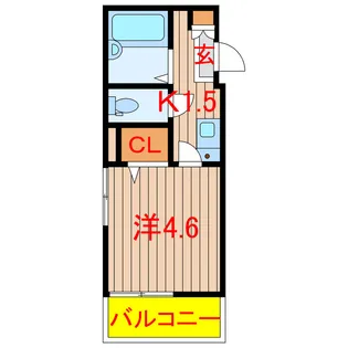 MELDIA二和西4丁目【3階】の間取り