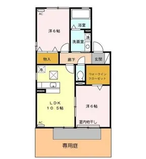 リビングタウン家代の里【1階】の間取り