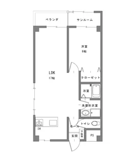 グリーンヒル【3階】の間取り