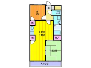 メゾン・ロ-ゼ【4階】の間取り