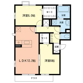セルカ オーチャード【2階】の間取り