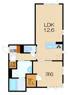 ルミエール・アイ【1階】の間取り